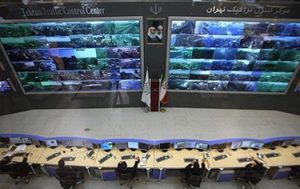 تصویری از مرکز کنترل ترافیک تهران